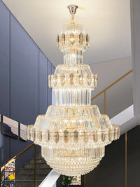 Gold Staircase Crystal Chandelier CL2423