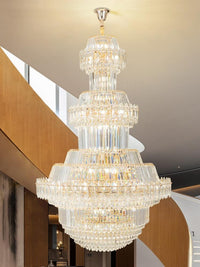 Gold Staircase Crystal Chandelier CL2423