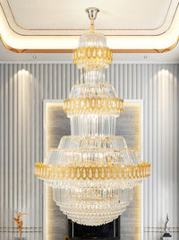 Gold Staircase Crystal Chandelier CL2423