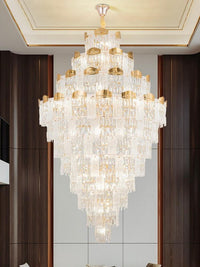 Gold Staircase Crystal Chandelier CL2424