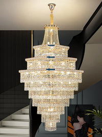 Gold Staircase Crystal Chandelier CL2425