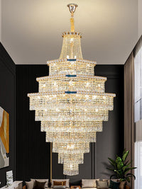 Gold Staircase Crystal Chandelier CL2425