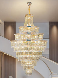 Gold Staircase Crystal Chandelier CL2425