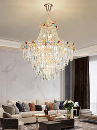 Gold Staircase Crystal Chandelier CL2426