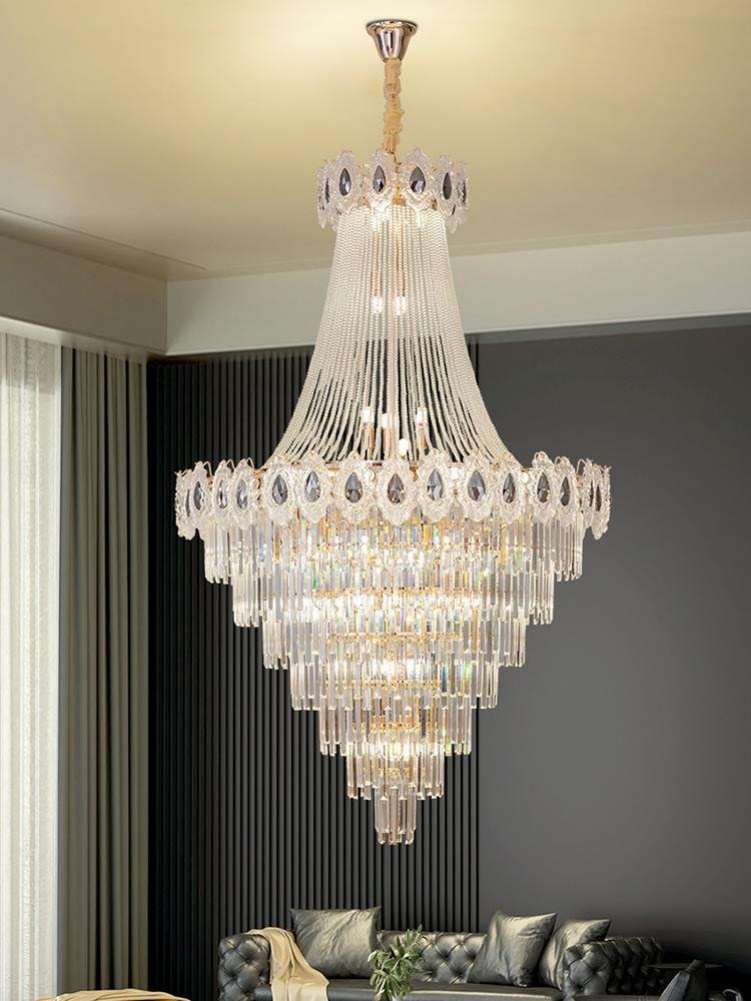 Gold Staircase Crystal Chandelier CL2502