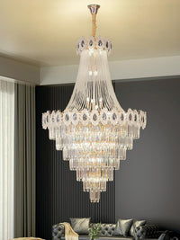 Gold Staircase Crystal Chandelier CL2502