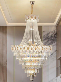 Gold Staircase Crystal Chandelier CL2502