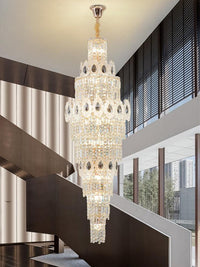 Gold Staircase Crystal Chandelier CL2503