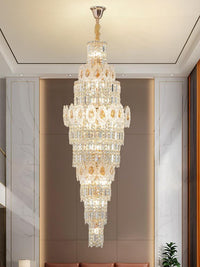 Gold Staircase Crystal Chandelier CL2503