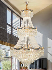 Gold Staircase Crystal Chandelier CL2505