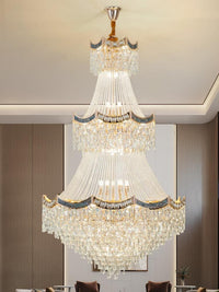 Gold Staircase Crystal Chandelier CL2505