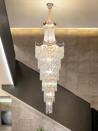 Gold Staircase Crystal Chandelier CL2506