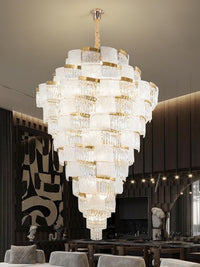 Gold Staircase Crystal Chandelier CL2507