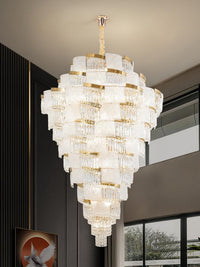 Gold Staircase Crystal Chandelier CL2507
