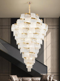 Gold Staircase Crystal Chandelier CL2507