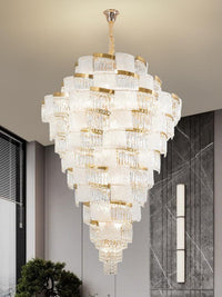 Gold Staircase Crystal Chandelier CL2507
