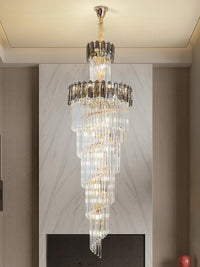 Gold Staircase Crystal Chandelier CL2508