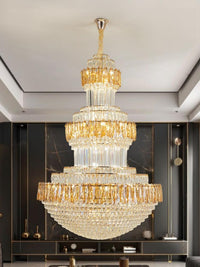 Gold Staircase Crystal Chandelier CL2509