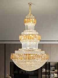 Gold Staircase Crystal Chandelier CL2509