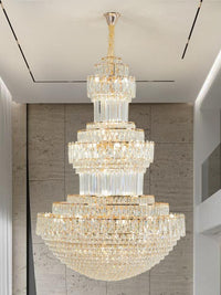 Gold Staircase Crystal Chandelier CL2509