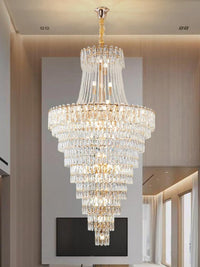 Gold Staircase Crystal Chandelier CL2510