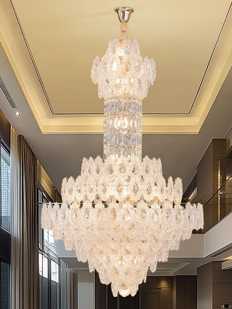 Gold Staircase Crystal Chandelier CL2512