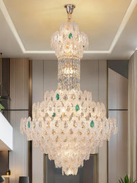 Gold Staircase Crystal Chandelier CL2512