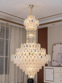 Gold Staircase Crystal Chandelier CL2512