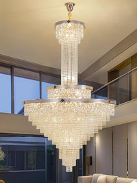 Gold Staircase Crystal Chandelier CL2513