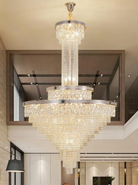 Gold Staircase Crystal Chandelier CL2513
