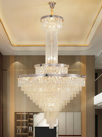 Gold Staircase Crystal Chandelier CL2513