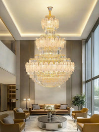 Gold Staircase Crystal Chandelier CL2514