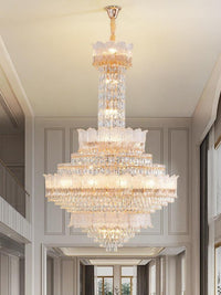Gold Staircase Crystal Chandelier CL2515