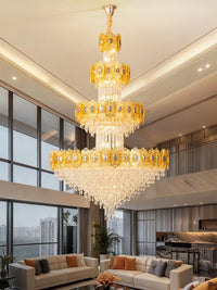Gold Staircase Crystal Chandelier CL2524-1