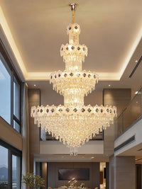 Gold Staircase Crystal Chandelier CL2524-2