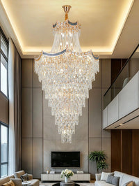 Gold Staircase Crystal Chandelier CL2529