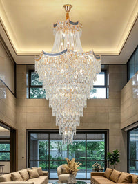 Gold Staircase Crystal Chandelier CL2529