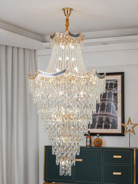 Gold Staircase Crystal Chandelier CL2529