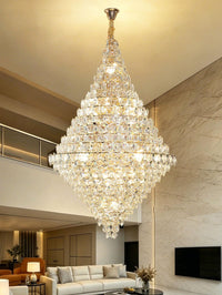 Gold Staircase Crystal Chandelier CL2601