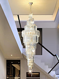 Gold Staircase Crystal Chandelier CL6006