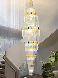 Gold Staircase Crystal Chandelier CL6008