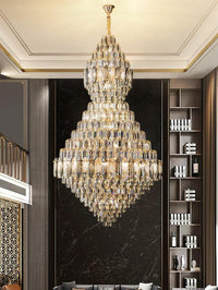 Gold Staircase Crystal Chandelier CL6666