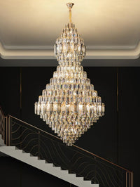 Gold Staircase Crystal Chandelier CL6666