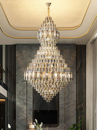 Gold Staircase Crystal Chandelier CL6666