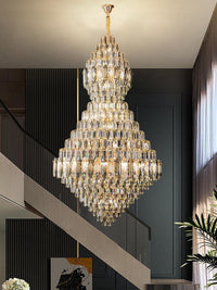 Gold Staircase Crystal Chandelier CL6666