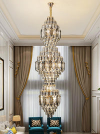 Gold Staircase Crystal Chandelier CL6667