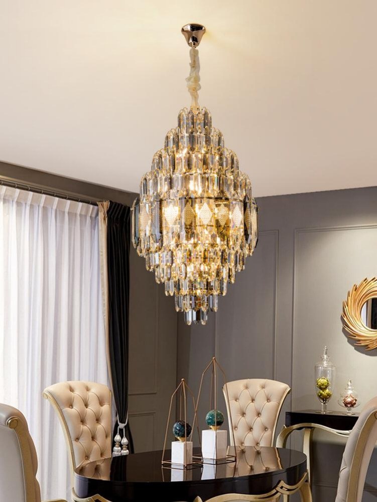 Gold Staircase Crystal Chandelier CL6668