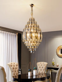 Gold Staircase Crystal Chandelier CL6668