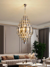 Gold Staircase Crystal Chandelier CL6668