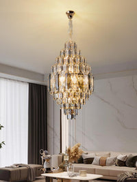 Gold Staircase Crystal Chandelier CL6668